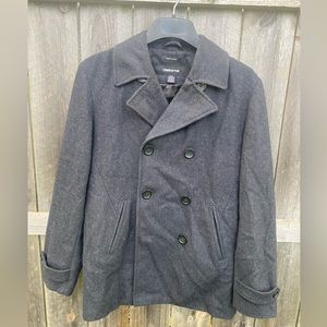 Claiborne | Men’s Wool Blend Double Breasted Peacoat